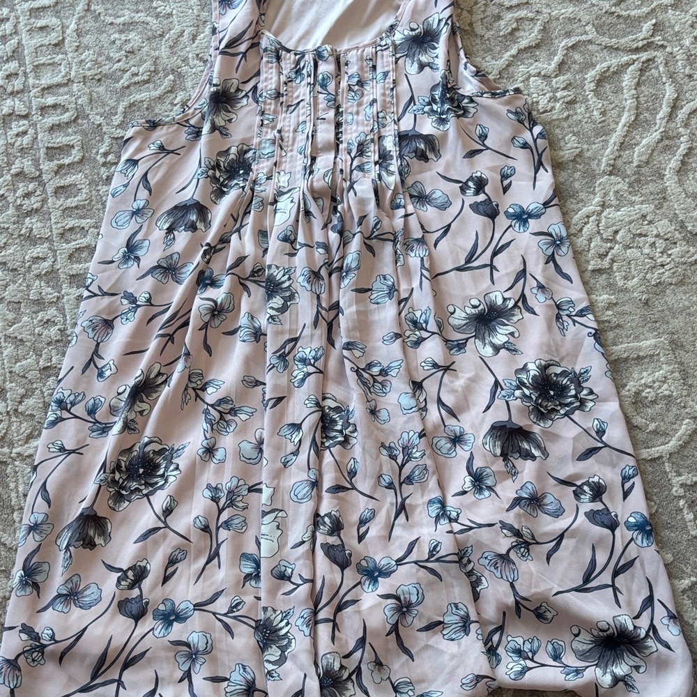 DR2 Floral Mini Dress in Pink and Blue